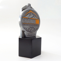 Trofeo de alta calidad personalizado de metal, de madera, plata, para tenis de mesa, con su logotipo, trofeo deportivo