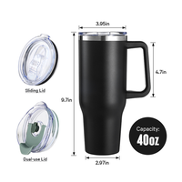 Tasse thermique isolée anti-déversement, tasse thermique Portable, en acier inoxydable, tasse à café de voyage, gobelet avec couvercle pour voiture, 40oz