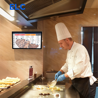 Sistema de Pantalla Táctil KDS para Cocina, Pantalla KDS de 15.6 Pulgadas para Cantina, Montado en la Pared