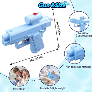 Pistolet à eau créatif double face avec jet inversé, mini jouet d'été pour activités de plein air, idéal pour les farces aquatiques - Product Image 4