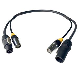 FCONNR PowerCon Black True1 <strong>Ethercon</strong> 3*2.5MM^2 Plus Cat5e FTP Combi Combo Hybrid Cable - Product Image 4