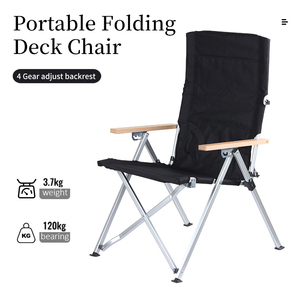 Silla Plegable Reclinable de Lona Resistente para Exteriores, Playa, Jardín, Camping, Fabricada por OEM - Product Image 5