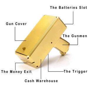 Money Gun Toy Plastic Cash Rain Shooter Logotipo personalizado <span class=keywords><strong>para</strong></span> Navidad Año Nuevo Pascua Fiestas de Halloween Viene con caja de regalo - Product Image 6