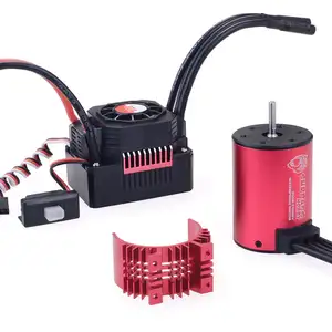 Surpass Hobby 1/10 Rc Parts Waterproof 3650 Brushless Motor W/heat Sink 45a Esc For Radio Control Toys