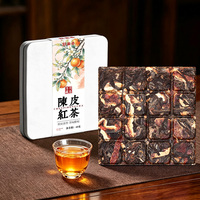 Thé noir en vrac à base de peau de mandarine du Yunnan, 40g, en briques de thé fermentées compressées pour infusion