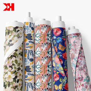 Kahn cotton hữu cơ tự do London Tana vải cỏ in cho váy của cô gái - Product Image 1