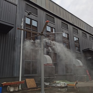 มอเตอร์ PMSM IE5 แรงดันไฟฟ้า 220V ปริมาณลมสูง พัดลมอุตสาหกรรมแบบเฮลิคอล HVLS ขนาด 16 ฟุต แบบตั้งพื้นแนวตั้ง กำลังไฟ 0.75 กิโลวัตต์ ระยะส่งลม 500 เมตร โครงอะลูมิเนียม - Product Image 6