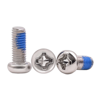 Vis à tête cylindrique Phillips nickelée sur mesure, filetage surdimensionné pour trous endommagés UNC UNF avec revêtement pré-appliqué Loctite
