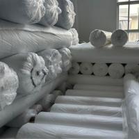 Set Sprei Hotel Mewah Bahan Microfiber, Set Sprei Bernapas Warna Putih Solid Empat Potong untuk Grosir