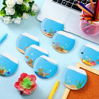 Bloc de Notas Adhesivas con Diseño de Plantas y Peceras, Personalizable con Logotipo Empresarial, Regalos Empresariales