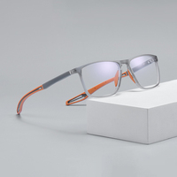 Jiojew Lunettes de sport ultra légères pour étudiants myopes Lunettes de prescription TR90 Lunettes de vue optiques Montures pour hommes