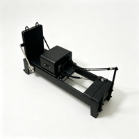 Système de poulies silencieuses en chêne peint noir mat pour Reformer Pilates, logo personnalisé pour studio de Pilates professionnel