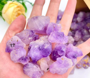 Natural Amethyst Raw Stone Chips Crystal Specimen Purple Mineral Fragments Irregular Shape Healing for Feng Shui Meditation - Product Image 4