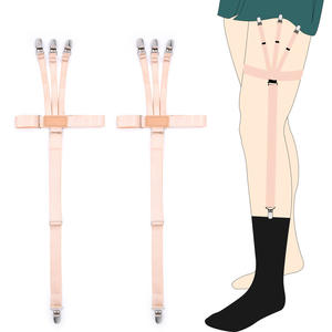 <span class=keywords><strong>Porte</strong></span>-chemises 2 en 1 anti-dérapant avec jarretelles en nylon pour hommes - Product Image 3