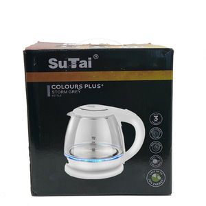 จีน-ขายส่งที่ละเอียดอ่อนลักษณะ Marado 1500วัตต์ Led แก้วสีดำมินิ1.0L วัตต์ต่ำกาต้มน้ำไฟฟ้า - Product Image 6