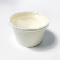Gobelets jetables biodégradables ks en papier kraft rose personnalisables pour desserts et glaces à emporter, 4oz, 6oz, 8oz, 12oz, 16oz, avec logo personnalisé