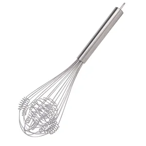 Wholesale Manual Whisk Eggbeater Kitchen Egg Beater Whisks With Metal Handle In Bulk Baking Tools