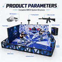 Simulateur VR, Ensemble de Jeux VR, Machine de Jeu VR 9D, Arène VR, Équipement VR/AR/MR, Jeu de Tir VR, Usage Commercial Intérieur, Métal et Plastique