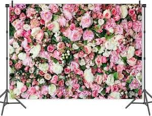 Fondos Fotográficos con Tema de Flores Rosadas de Primavera, Vinilo de 7X5 pies, Diseño Floral Rosa en 3D, para Recién Nacidos, Niños, Bodas, Despedidas de Soltera - Product Image 3