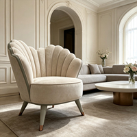 Nouveau design de meubles de salon, canapé nordique à dossier haut, fauteuil rembourré, canapé en tissu velours pour chambre à coucher, salle à manger, canapé moderne de luxe