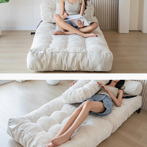 Hiện Đại Duy Nhất Gấp Sofa Giường Chuyển Đổi Đi Bộ Ngủ Phòng Chờ Ghế Với Gối Xách Tay Có Thể Gập Lại Nệm Và Trở Lại Hỗ Trợ - Product Image 5