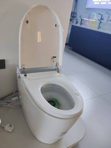 Nouvelle toilette intelligente en céramique, siège chauffant, cuvette ronde, fixation au sol, réservoir encastré, pour usage domestique et hôtelier, sélection en gros - Product Image 2