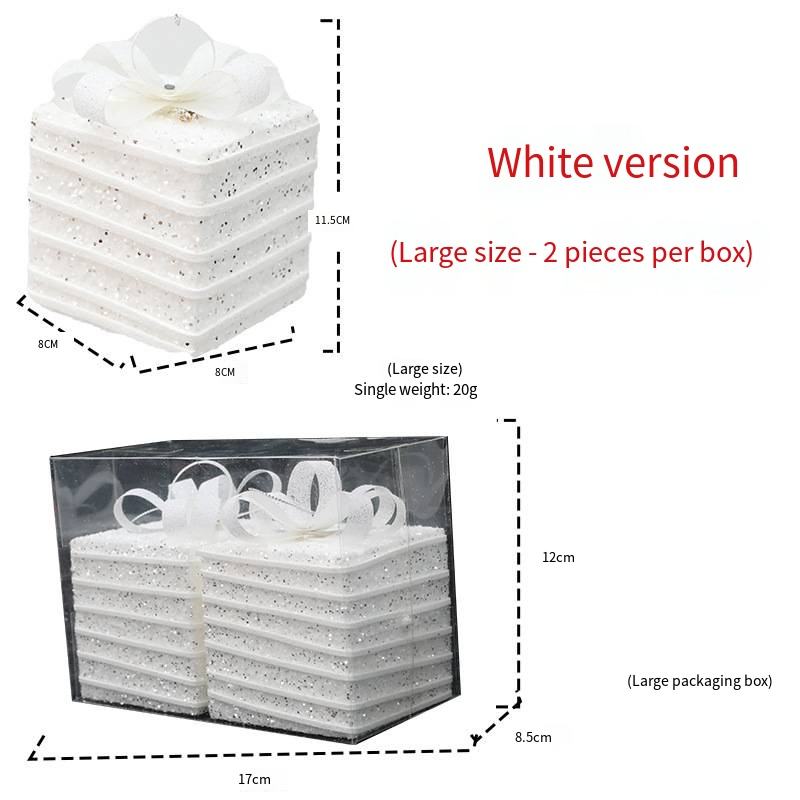 ลายทางสีขาวขนาดใหญ่ แพ็ค 2 ชิ้น