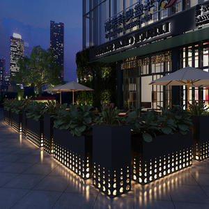 Fioriere da Giardino in Acciaio <span class=keywords><strong>LED</strong></span>, Vasi Decorativi da Esterno, Fioriere Personalizzate - Product Image 6