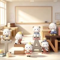 Figurine PVC Yubi Bear Série Saison de Remise de Diplôme Boîte Mystère, Ornement Mignon, Jouet Violon, Cadeau, En Stock, Personnalisation OEM, Vente en Gros Usine