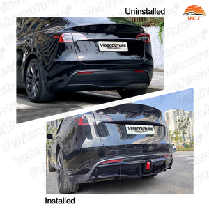 Mô hình y hiệu suất nâng cấp khuếch tán phía sau cơ thể tự động hệ thống sợi carbon mô hình ABS PP phía sau bội cơ thể Kit cho Tesla mô hình y - Product Image 2