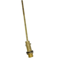 Vanne à flotteur en laiton 1/2 "-1" pour réservoir vanne de toilette contrôle du niveau d'eau sablage Nature couleur laiton