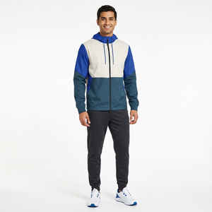 Bon marché Vestes coupe-vent en toile Imperméable Respirant Col montant à capuche 100% coton Sports décontractés de plein air pour hommes - Product Image 1