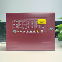 Panel Kontrol Pemadam Kebakaran Otomatis GAS FM200 Empat Zona 4 Zona Deteksi 10 ~+50 Warna Merah 12V7AH*2 2A/30VDC 0 ~ 95%