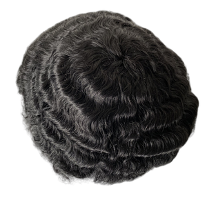 Hot bán Top 15 mét sóng ướt <span class=keywords><strong>jerry</strong></span> Curl Tóc con người kinky xoăn tóc giả cho người đàn ông da đen người đàn ông Dệt Đơn vị - Product Image 3