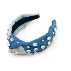 Bandeau de fête à paillettes inspiré des créateurs de mode de rêve Bandeau de luxe à paillettes en diamant strass - Product Image 2