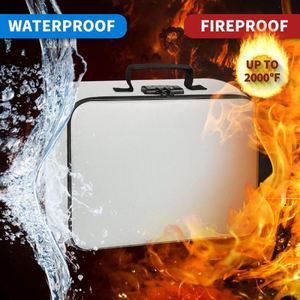 Bolsa Impermeable y Resistente al Fuego Nueva OEM, Organizador de Documentos para Viajes y Hogar, Caja de Seguridad con Cerradura para Documentos, Objetos de Valor e Artículos Importantes - Product Image 5