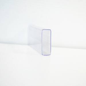 Striscia di dati di profilo di estrusione trasparente supermercato striscia di etichette in plastica PVC tubo quadrato rettangolare di scaffali per supermercati - Product Image 6