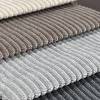 Tissu d'Ameublement Tissé en Velours Côtelé 100 % Polyester pour Textile de Maison Respirant et Uni, Idéal pour Canapés, Lits pour Chiens et Chats, Jouets Teints et Sacs