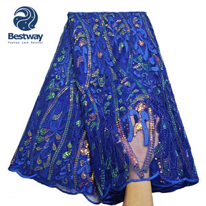 Bestway <span class=keywords><strong>Africano</strong></span> 3d Corda Ricamato Paillettes Tessuto Del Merletto Netto Francese - Product Image 3