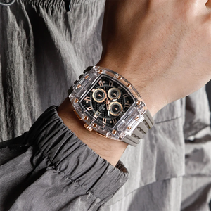 NAVIFORCE, reloj deportivo para hombre, marca superior, cronógrafo de lujo, fecha, Original reloj de pulsera, correa de silicona, reloj de cuarzo para hombre 7105 - Product Image 6