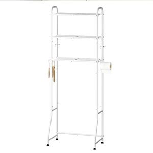 Scaffale <span class=keywords><strong>Salvaspazio</strong></span> Sopra il WC a 3 Ripiani in Acciaio Inox Organizzatore da <span class=keywords><strong>Cucina</strong></span> con Ganci Argento Lussuoso Moderno - Product Image 4