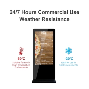 Ngoài trời 49 inch không thấm nước kỹ thuật số Bảng menu freesstanding thông tin Totem Android kỹ thuật số biển 2500 nits LCD quảng cáo đưa ra - Product Image 3