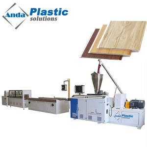 Machine d'extrusion de panneaux muraux en PVC WPC Anda Interior, <span class=keywords><strong>moteur</strong></span> <span class=keywords><strong>SIEMENS</strong></span>, double vis, haute capacité pour les profilés et les plaques - Product Image 1