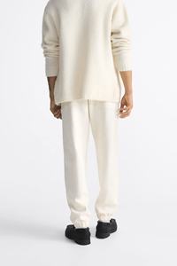 Pantalon de jogging en coton biologique lourd décontracté Style Sport brodé Pantalon de survêtement pour homme Logo personnalisé Pantalon de survêtement Gym Fitness - Product Image 2