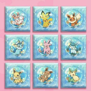 DM <strong>Pokemoned</strong> Square Corners Full Color Printed Gift Box Absorbent Cup Mat Heat Resistant Drink Coaster Pikachu Anime Cartoon - Product Image 3