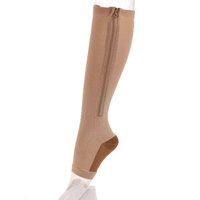 Chaussettes de compression pour femmes, brûlant les graisses, avec fermeture éclair, pour prévenir les varices, chaussettes de sport