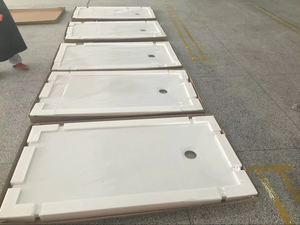 Plateau de douche en pierre artificielle 8 pouces, Surface solide, boîtier de douche avec plateau en résine, <span class=keywords><strong>Base</strong></span> de douche - Product Image 4