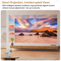 Application officielle Netflix 1400 CVIA Mini projecteur 4K Décodeur Projecteur portable Support Vidéo Projecteur 4k Natif 1080P Projecteur vidéo