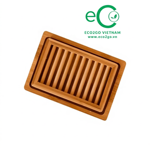 Support à Savon en Bambou en Gros, Écologique, avec Motif Végétal, pour Hôtels et Toilettes, OEM ODM, Usine Vietnamienne - Product Image 1