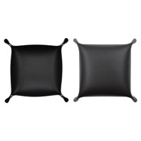 Plateau de valet personnalisé en gros plateau pliable en cuir pour les articles de bureau plateaux de rangement organisateur